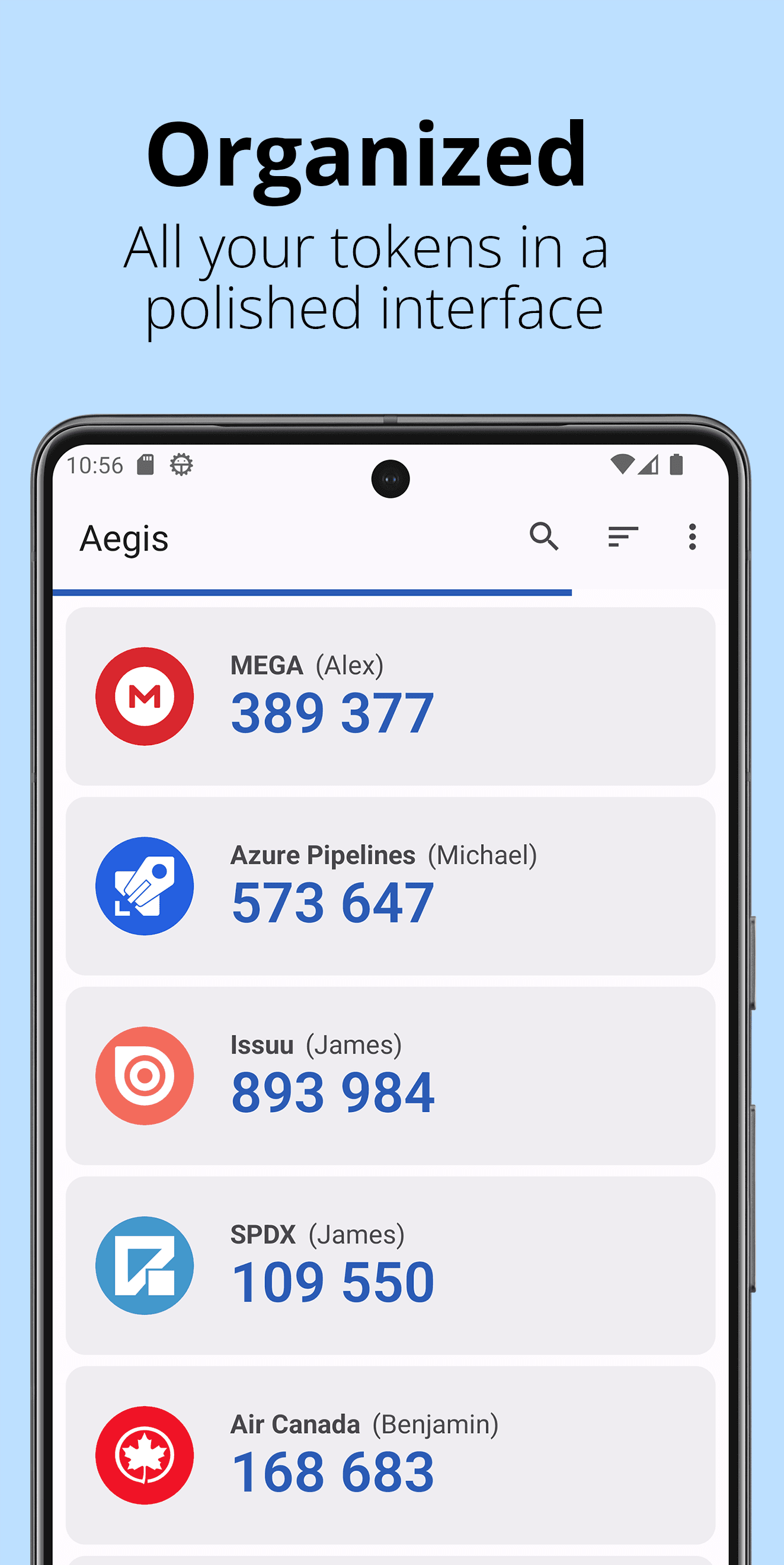 Aegis Authenticator screenshot 1
