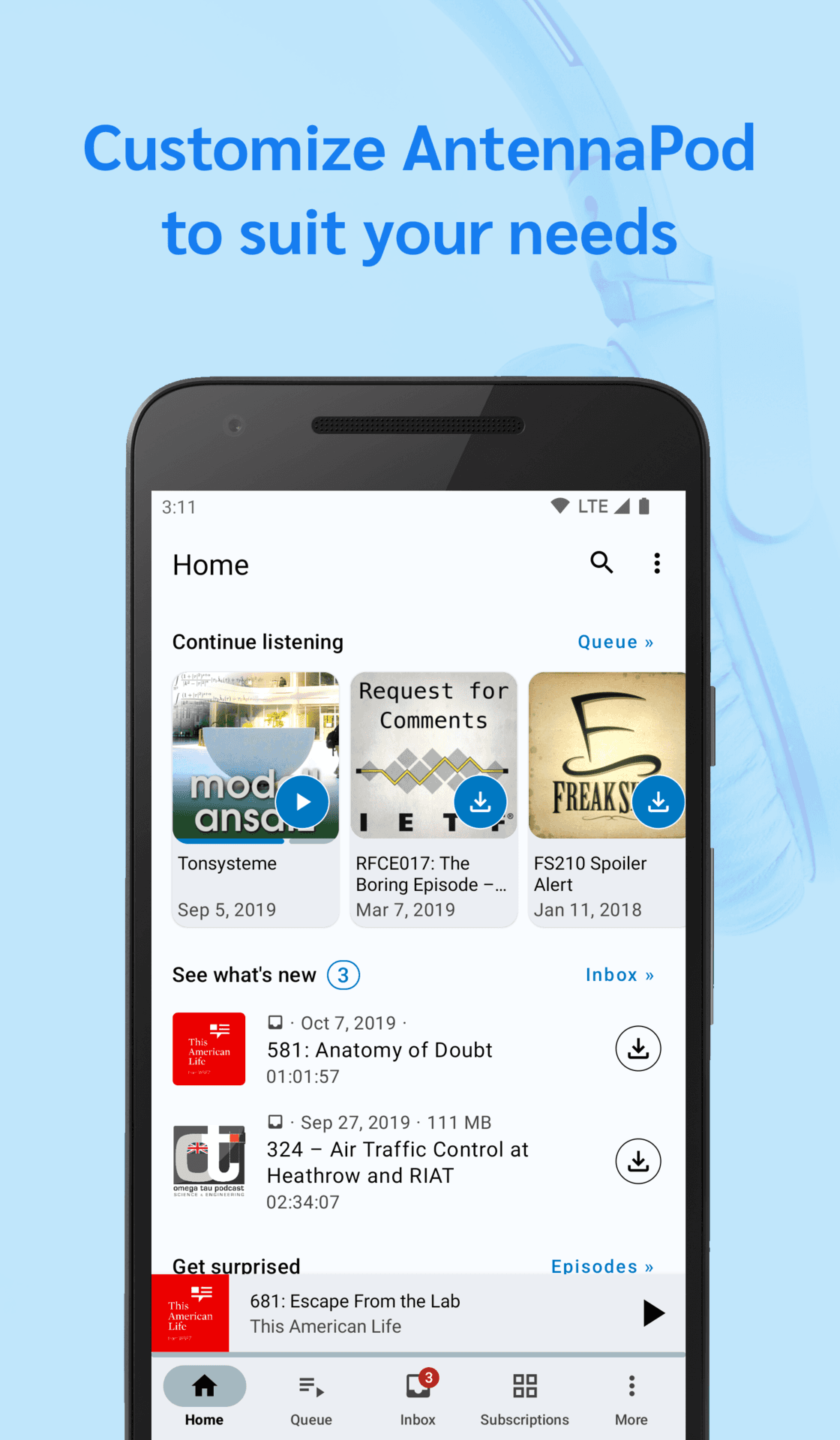AntennaPod - Podcast Player screenshot 1