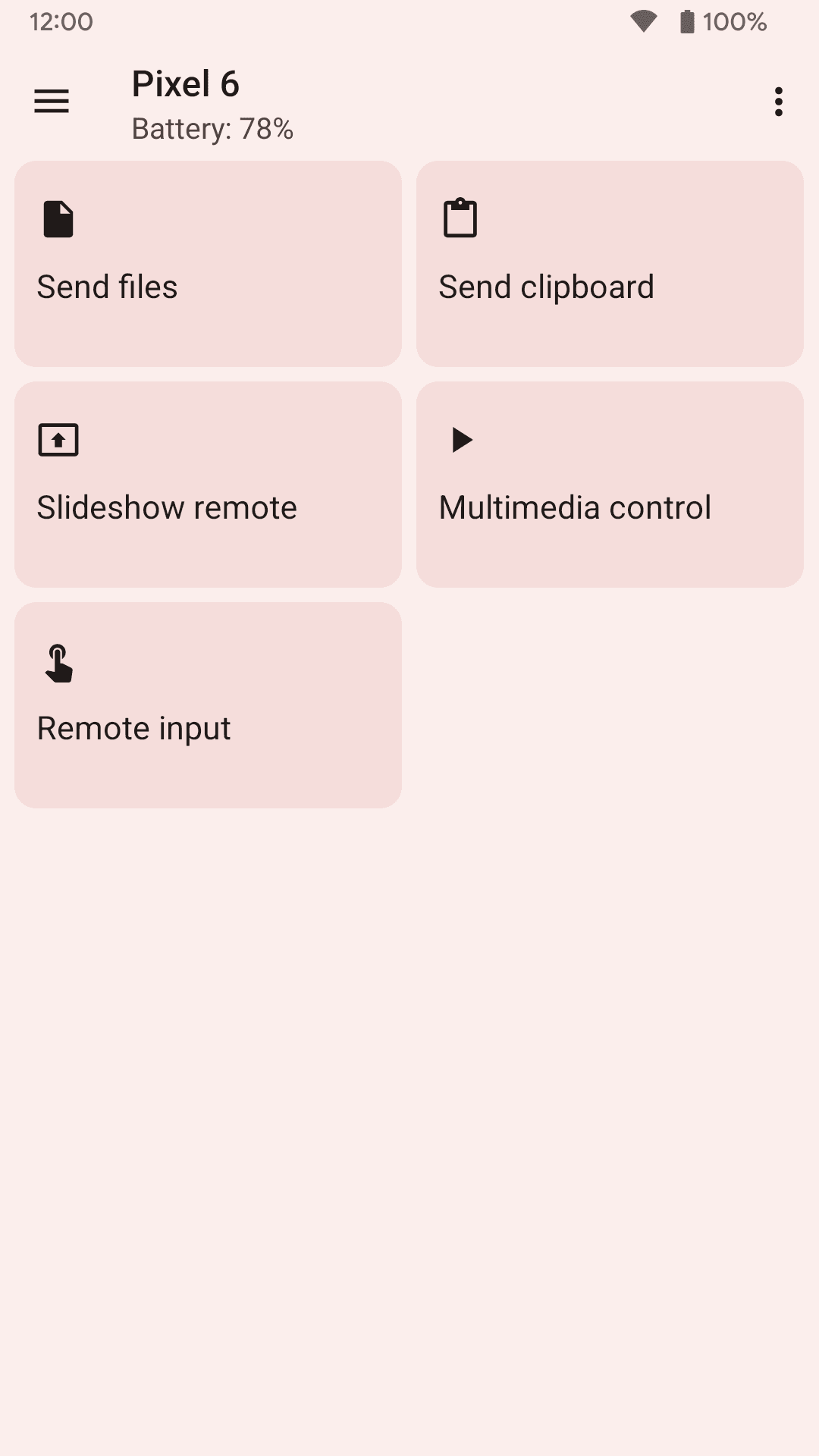 KDE Connect screenshot 1